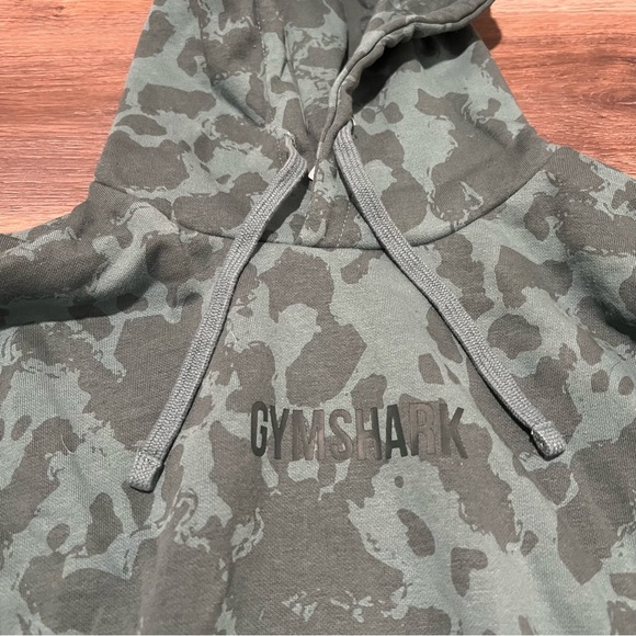 💙 Gymshark Green Camouflage Woman’s Hoodie Small - Picture 3 of 6